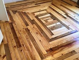 Creative Home Flooring Ideas with Reused Pallets