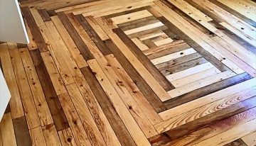 Creative Home Flooring Ideas with Reused Pallets