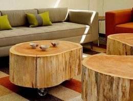 Creative Rustic Wood Logs Furniture Ideas