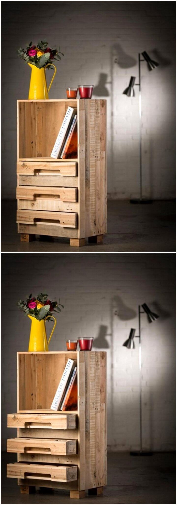 Pallet Bedside table idea