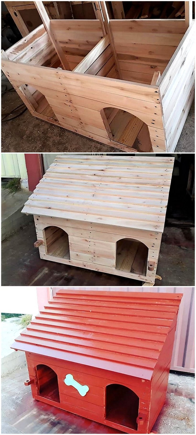 DIY pallet dog house