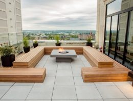 Rooftop Deck with a Fire Pit Ideas