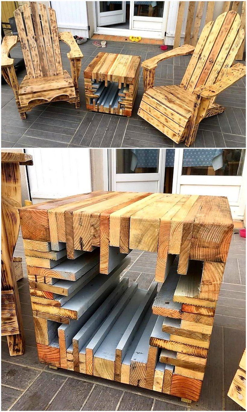 pallets wooden furniture idea