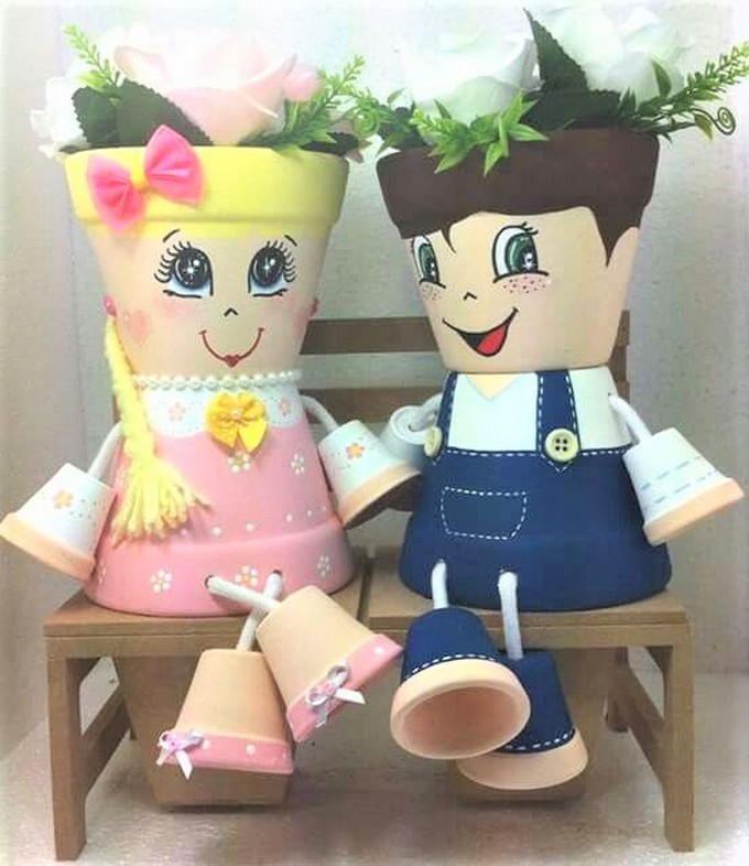 clay pots decoration and crafts (13)