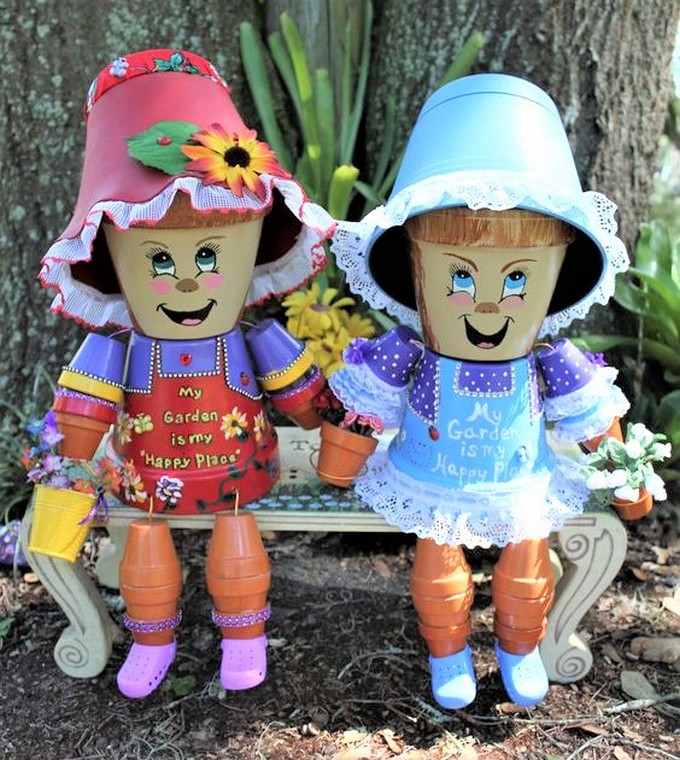 clay pots decoration and crafts (31)