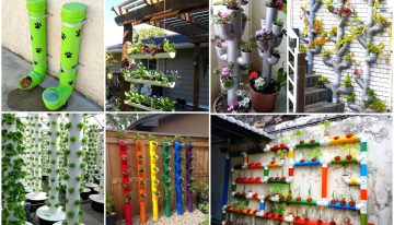 PVC Pipe Garden And Planter Ideas