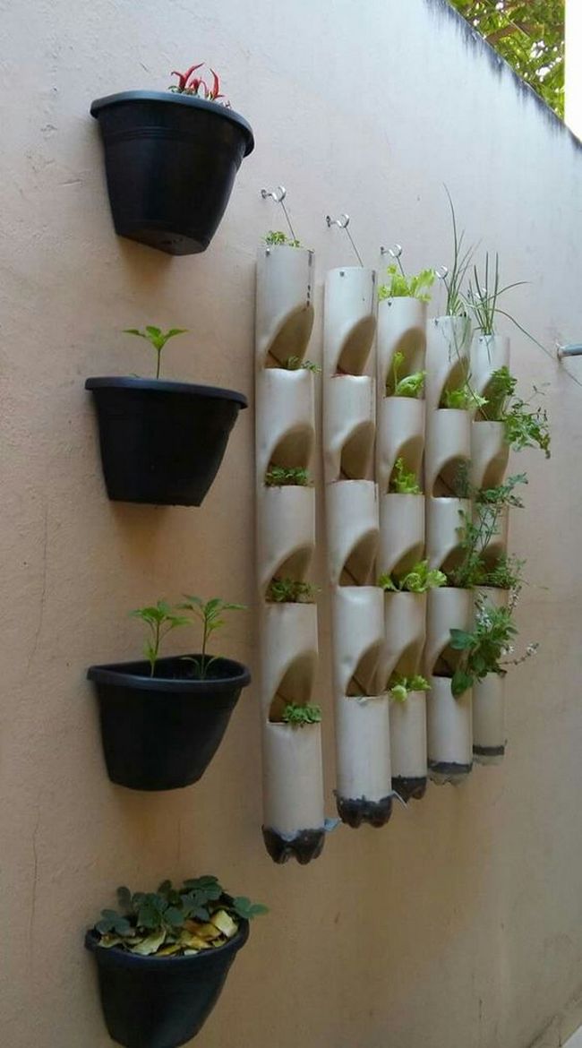 pvc pipe garden and planter ideas (23)