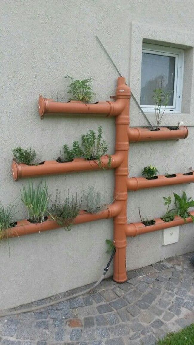 pvc pipe garden and planter ideas (24)