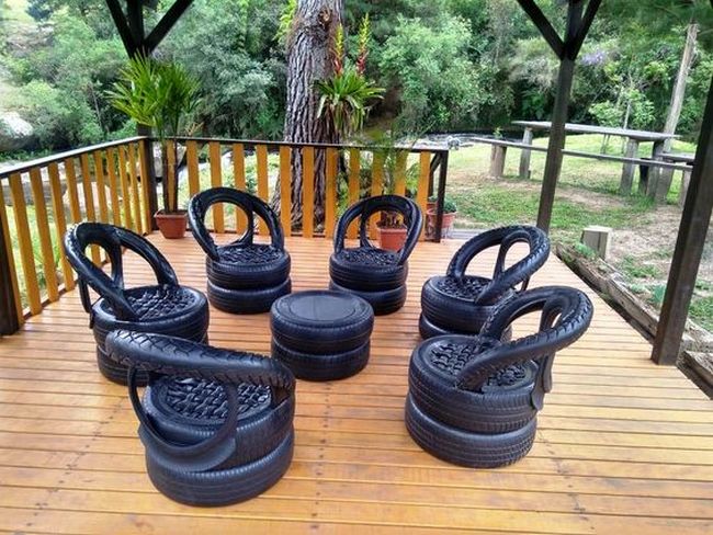 used tires made furniture ideas (17)