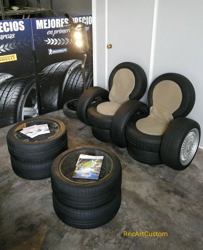 used tires made furniture ideas (19)