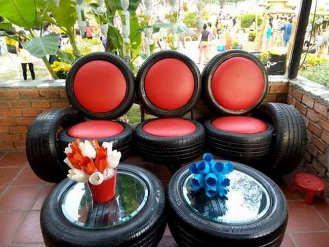 used tires made furniture ideas (29)