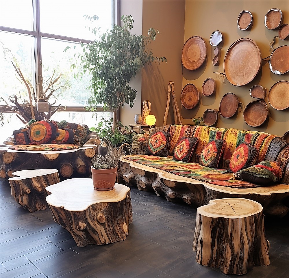 wood log furniture (1)