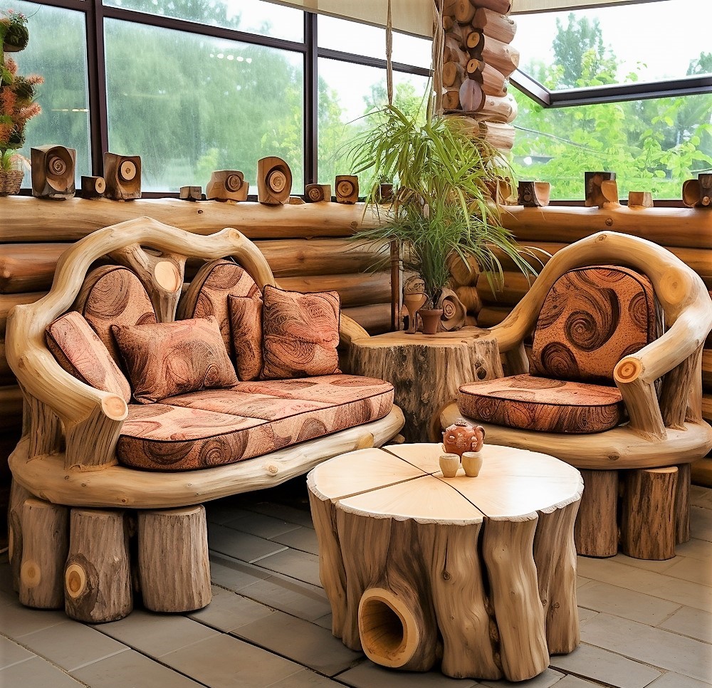 wood log furniture (6)