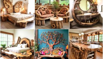 Transform Your Space with Wood Log Furniture Rustic Inspirations