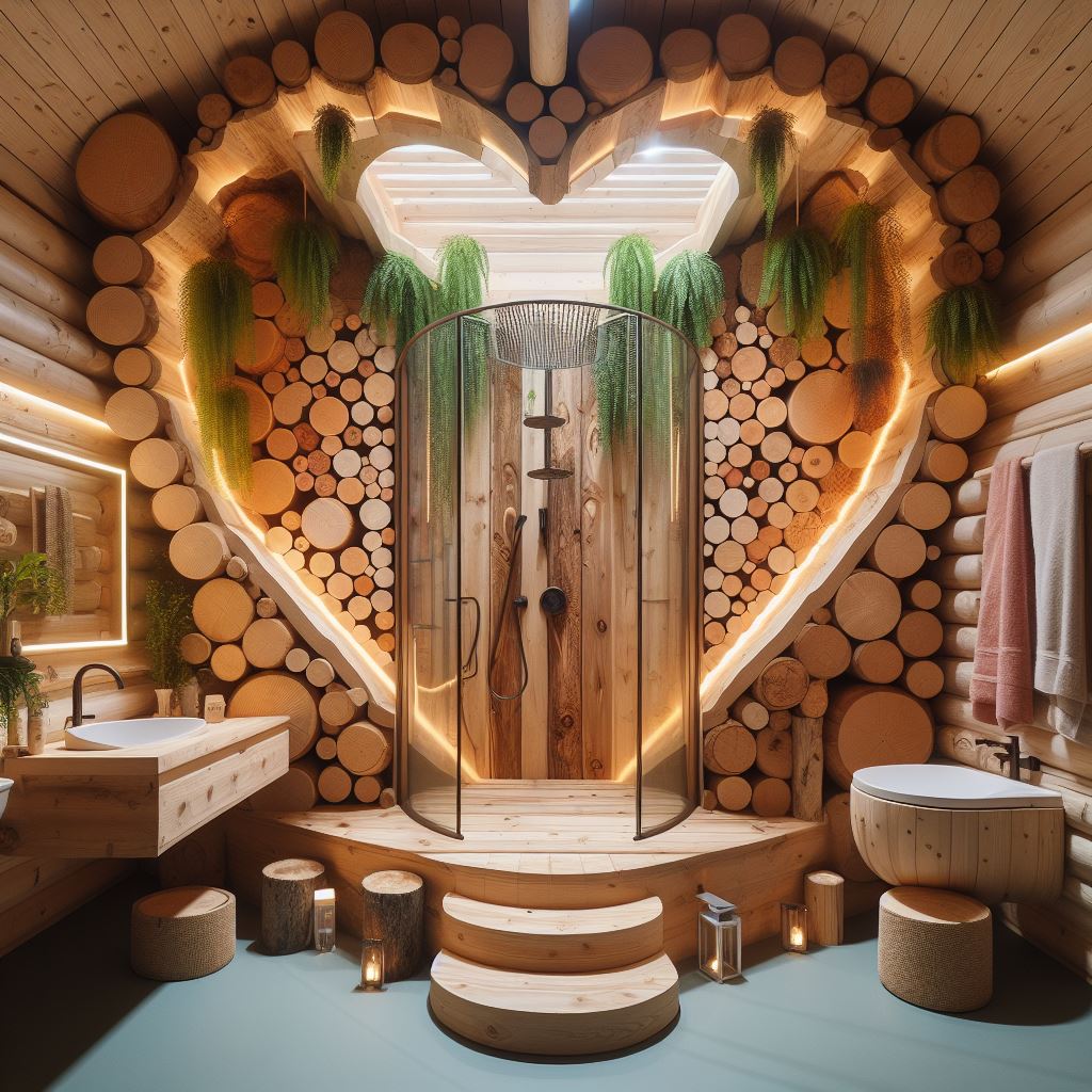 wood log made bathrooms (20)