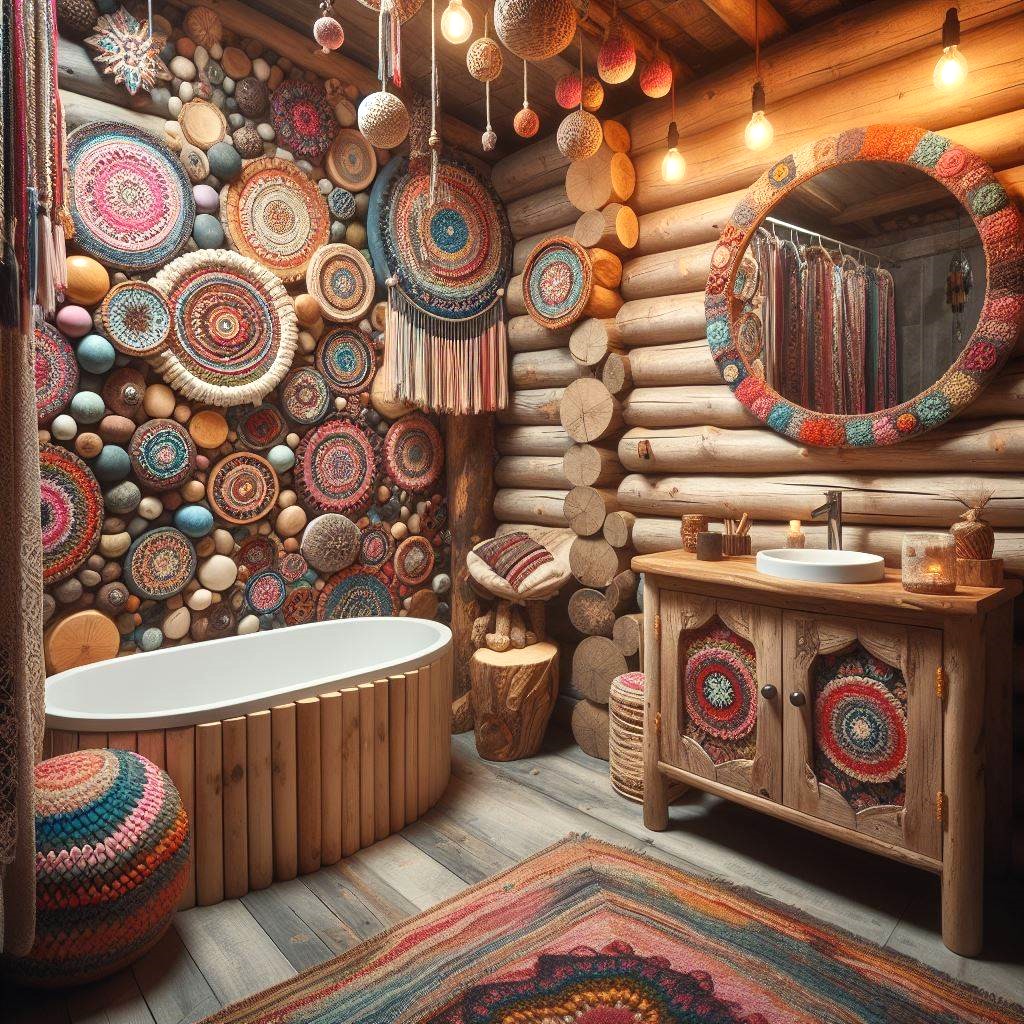 wood log made bathrooms (3)