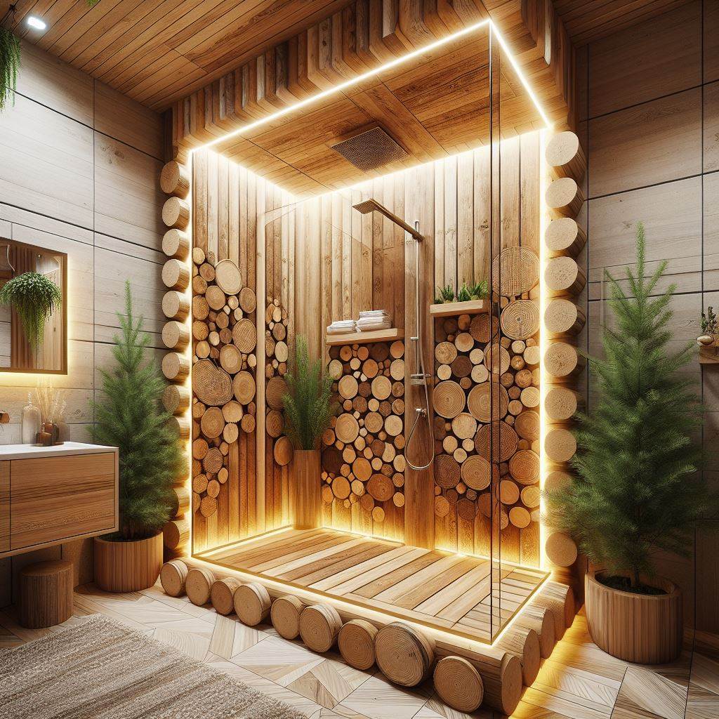 wood log made bathrooms (6)