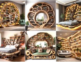 Crafting Cozy Corners with Wood Log Bookcase Furniture